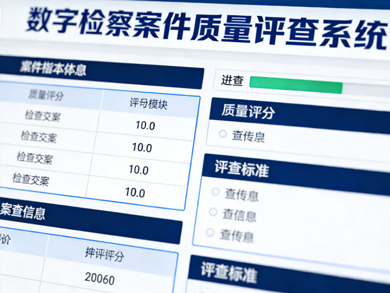 数字检察案件质量评查方案